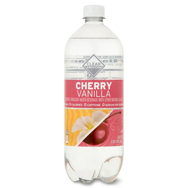 Clear American Sparkling Water, Cherry Vanilla, 33.8 fl oz - Walmart.com | Walmart (US)