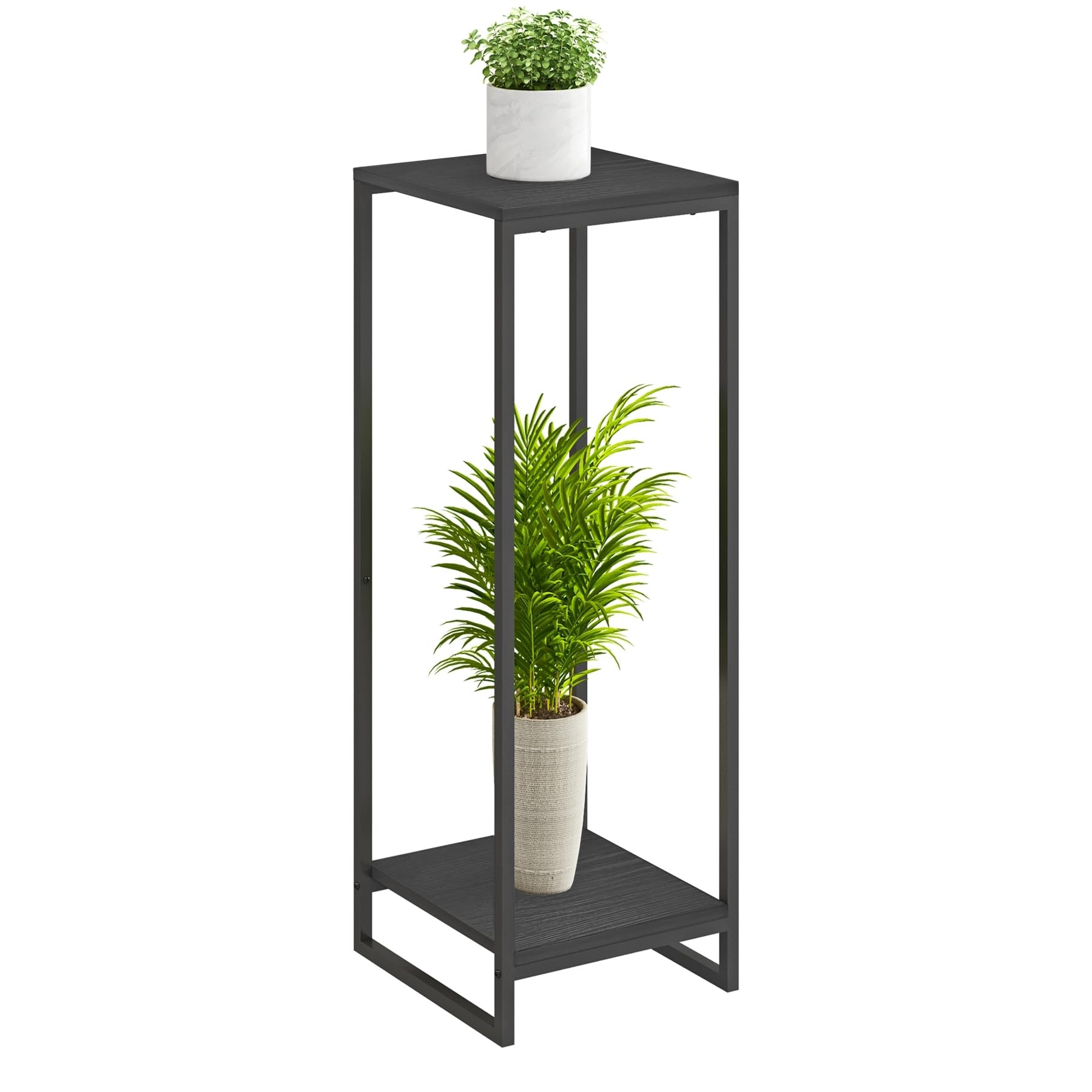 34" Tall Plant Stand Indoor, 2-Tier Modern Plant Shelf, Corner Flower Pot Holder Organizer for Li... | Amazon (US)