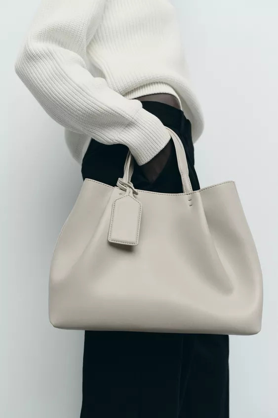TOPSTITCHED CITY BAG | Zara US