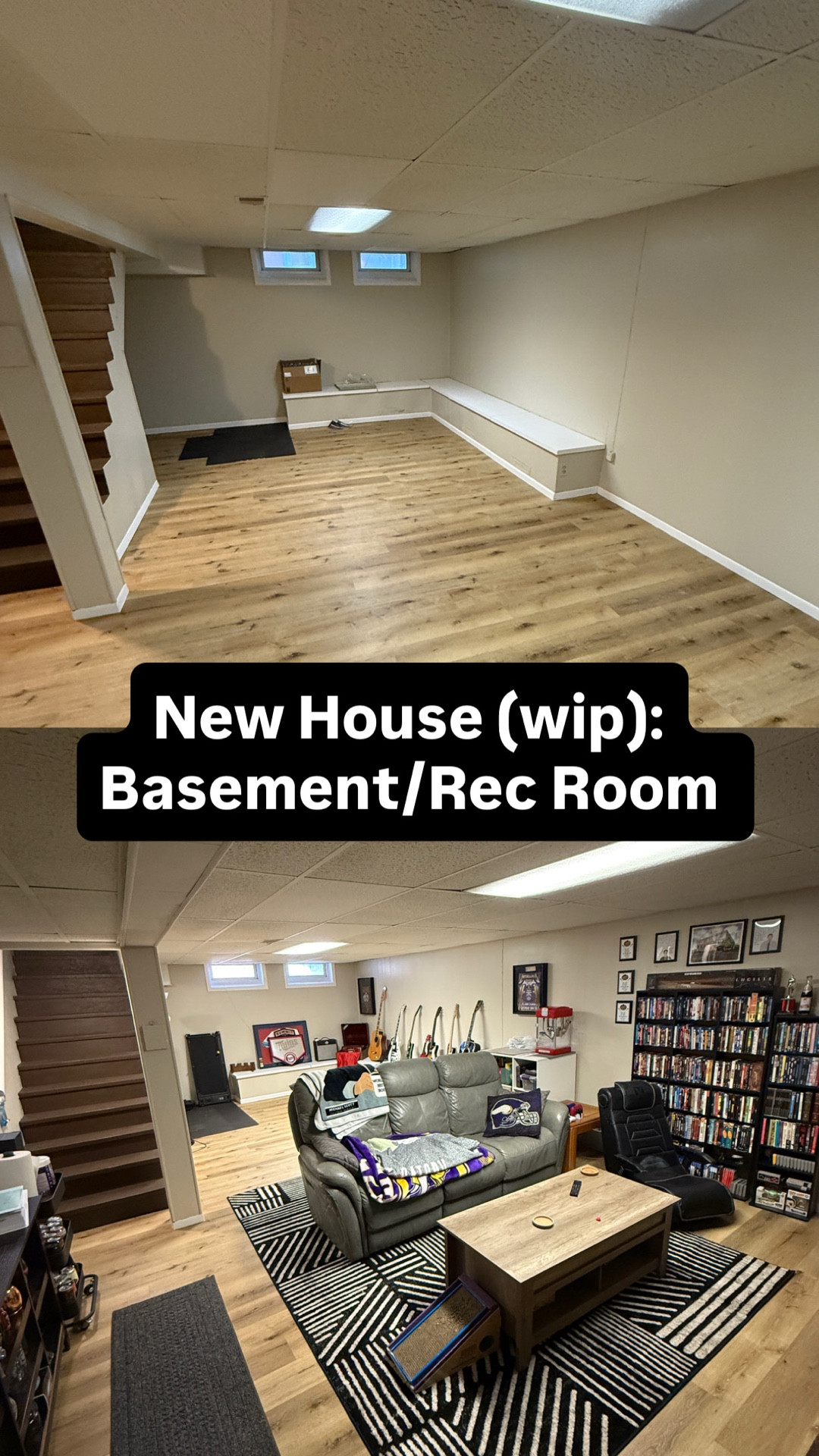 The basement turned into recreation room: movies, music, and movement! (Ok and husband gaming too 🤣)

#LTKvlog #LTKdayinmylife #LTKHome