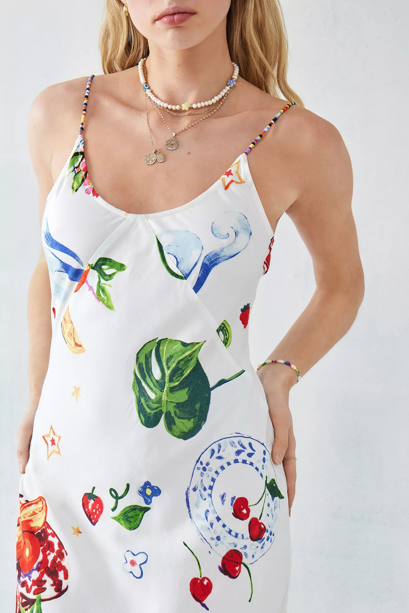 Damson Madder Calypso Slip Dress | Urban Outfitters (EU)