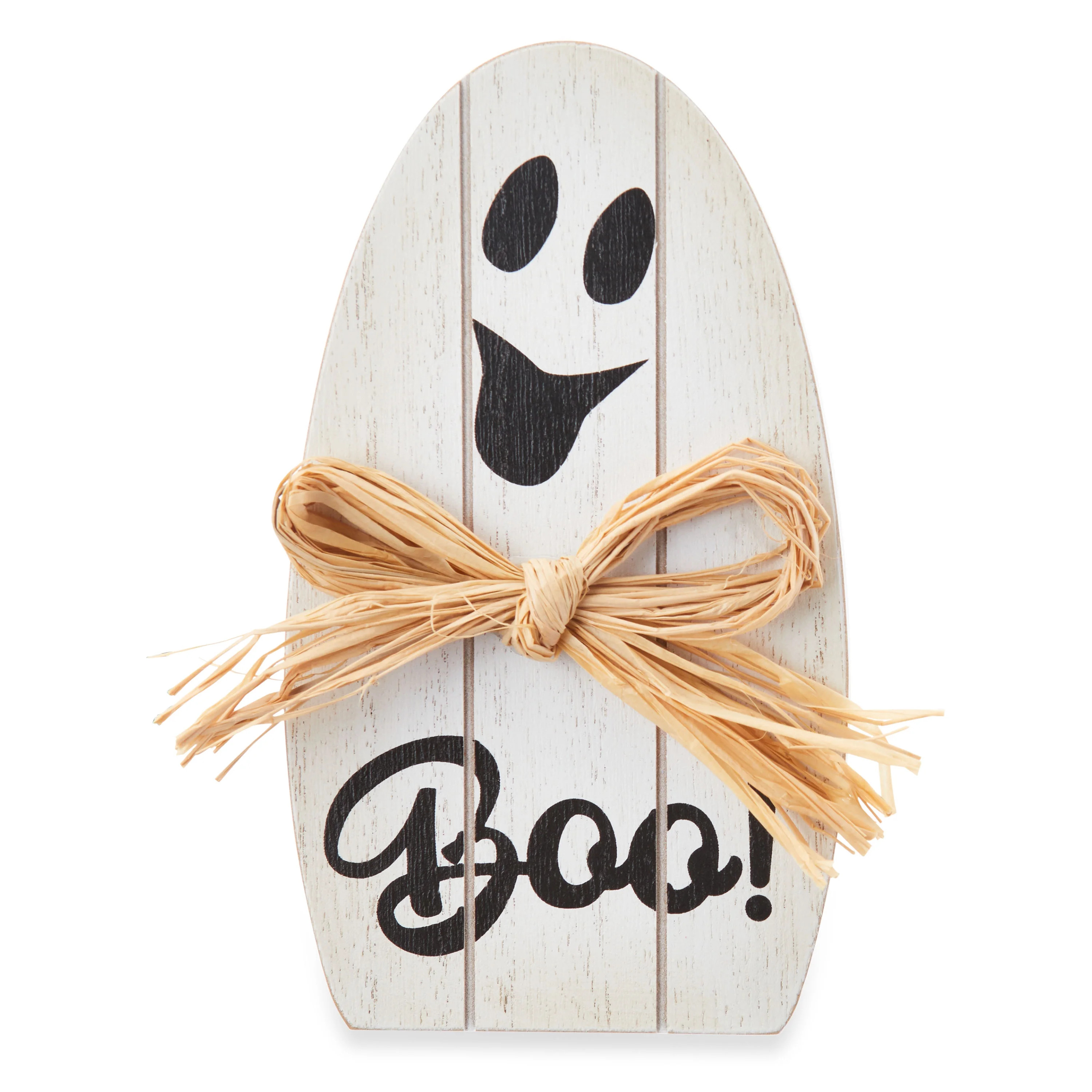 Way To Celebrate Halloween MDF Standing Table Decor, Ghost White, 6" Height - Walmart.com | Walmart (US)