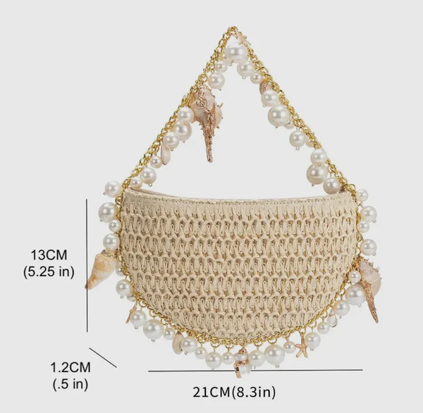Isla Shells Top Handle Bag | Haute & Honey