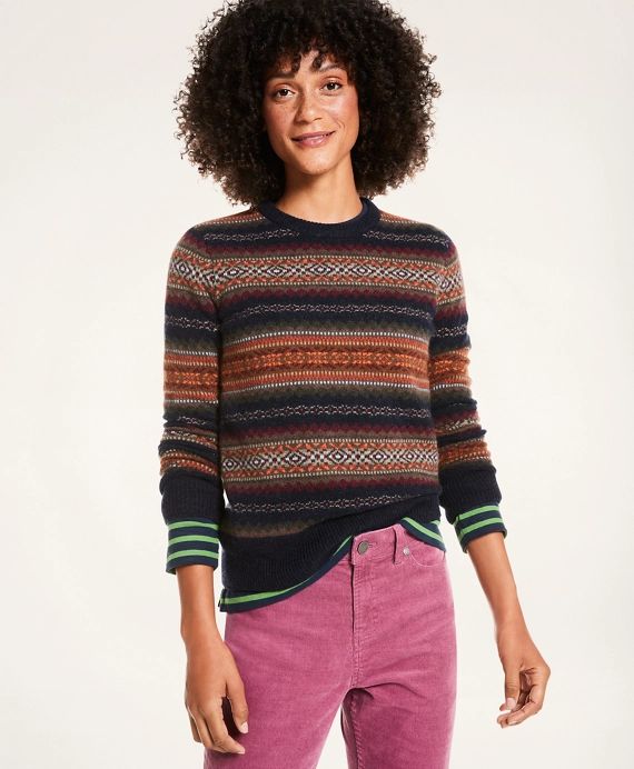 Fair Isle English Lambswool Sweater | Brooks Brothers