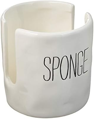 Mud Pie Kitchen Dish Sponge Holder Caddy, Off White | Amazon (US)