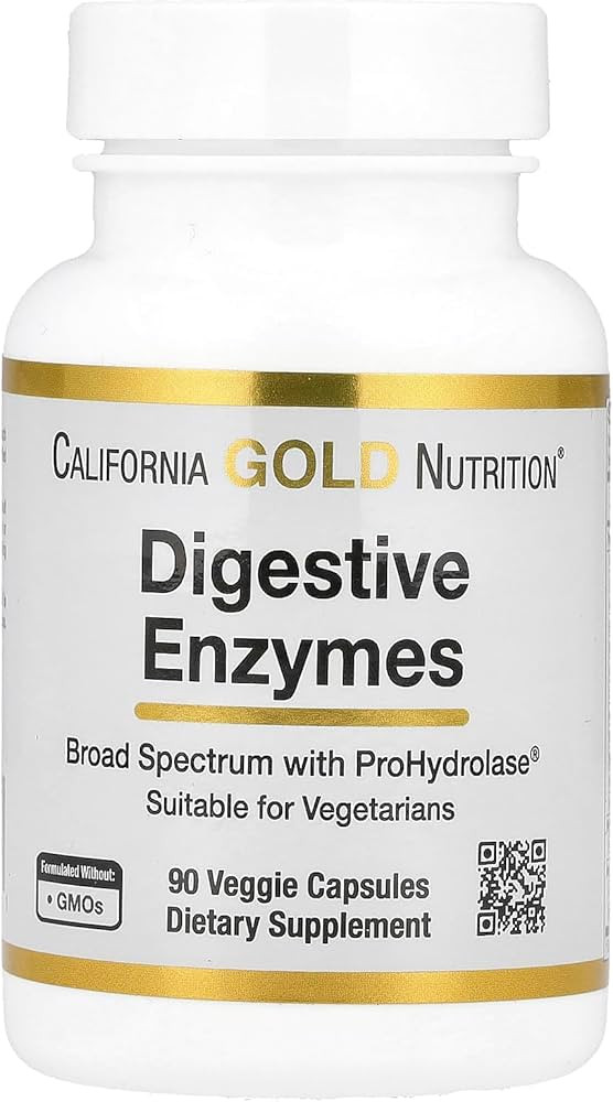 California Gold Nutrition Digestive Enzymes, Broad Spectrum, Suitable for Vegetarians, 90 Veggie ... | Amazon (US)