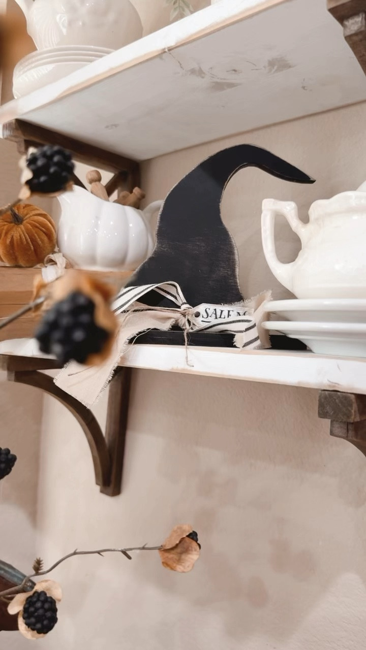 🧡🖤🧡Now that it’s September, it’s officially Halloween!!! It’s never too early to start planning for  your Halloween decor.  This witch hat is perfect for shelves, tiered trays or that perfect centerpiece.🧡🖤🧡
#halloweendecor #halloweendecorations #witchdecor #spookyseason #falldecor 

#LTKHome #LTKVideo #LTKSeasonal