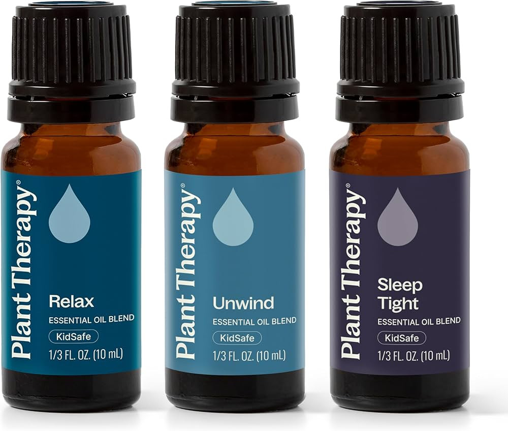 Plant Therapy Sleep Easy Essential Oil Blend Set 10 mL (1/3 oz) Each of Relax, Sleep Tight & Unwi... | Amazon (US)