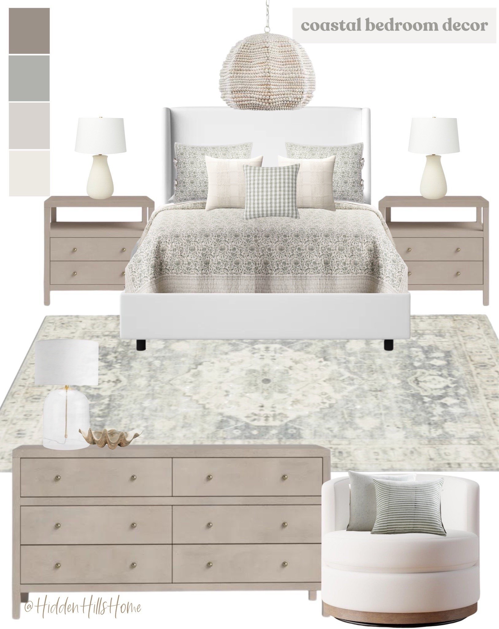 Coastal bedroom decor mood board, Beach House bedroom, lake house bedroom, bedroom design, home decor Inspo, bedroom ideas #bedroom 

#LTKHome #LTKSaleAlert #LTKSeasonal