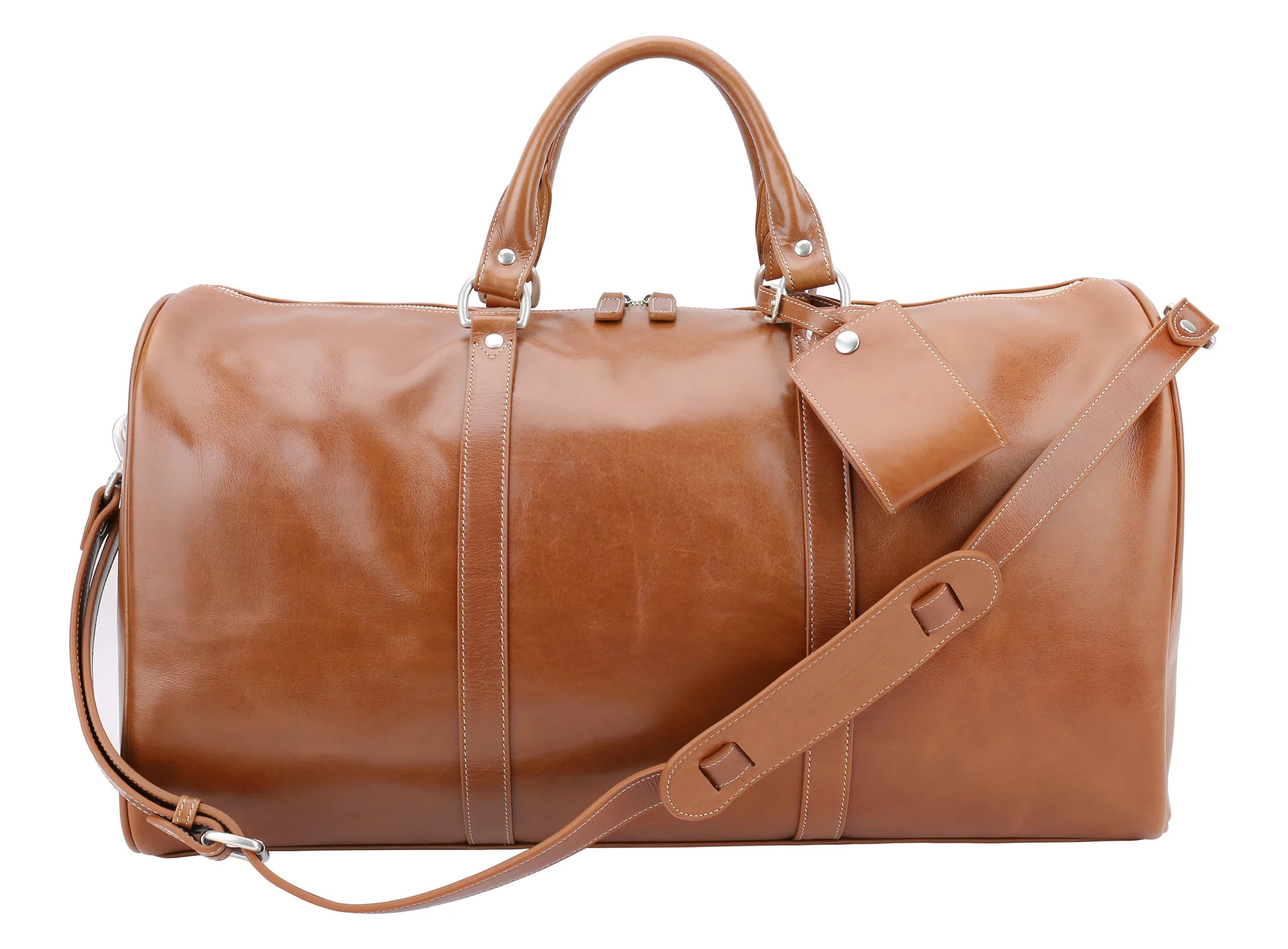 Belmont Cabin Bag in Florentine Leather | Barrington Gifts