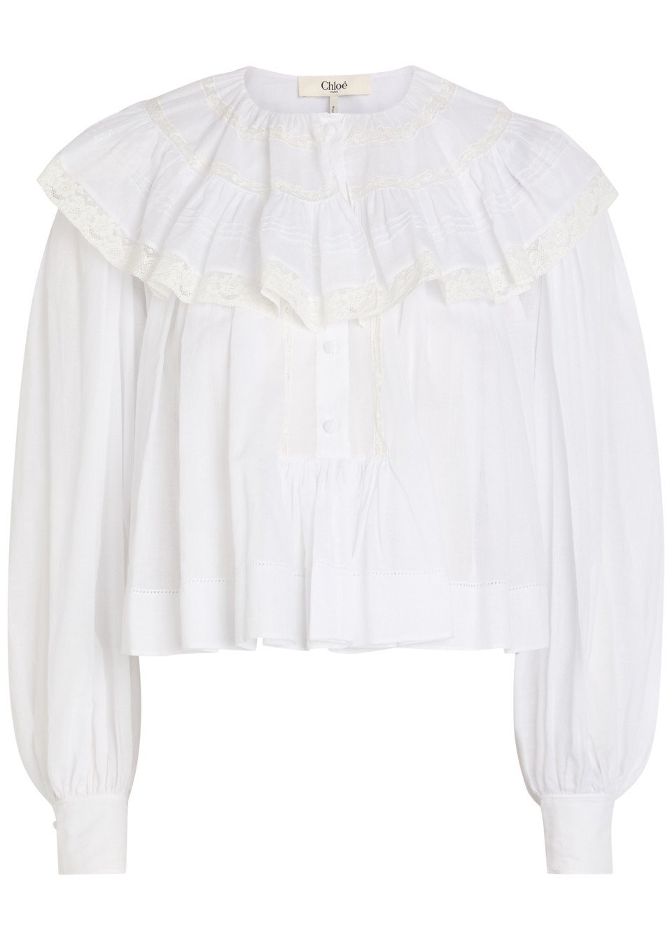 Ruffled cotton blouse | Harvey Nichols