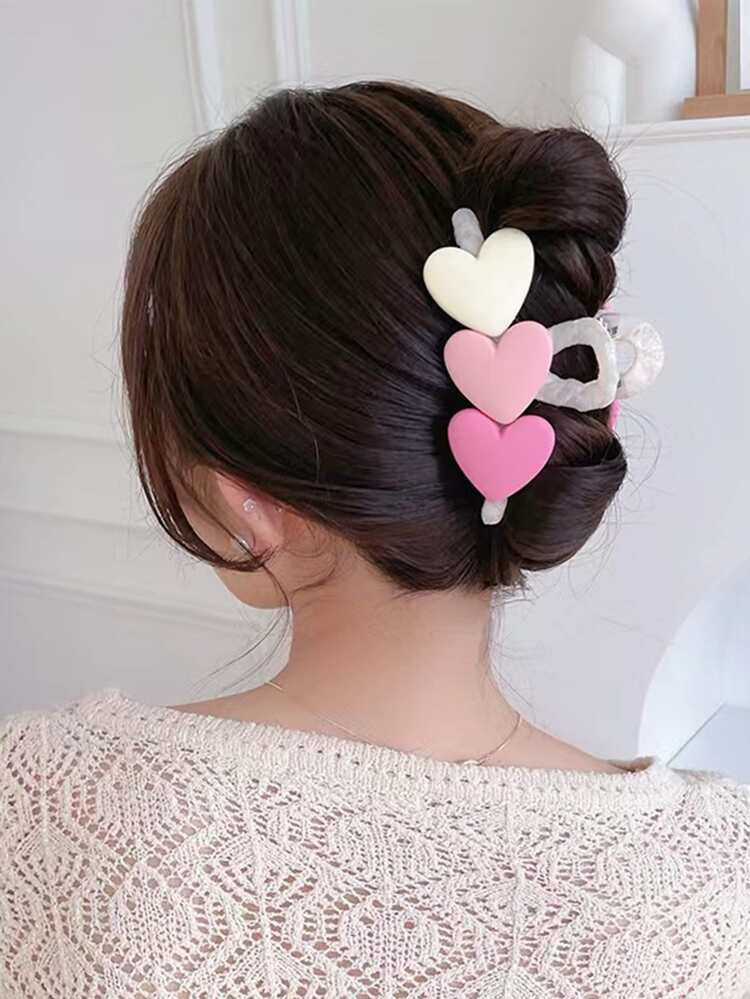 Heart Decor Hair Claw | SHEIN