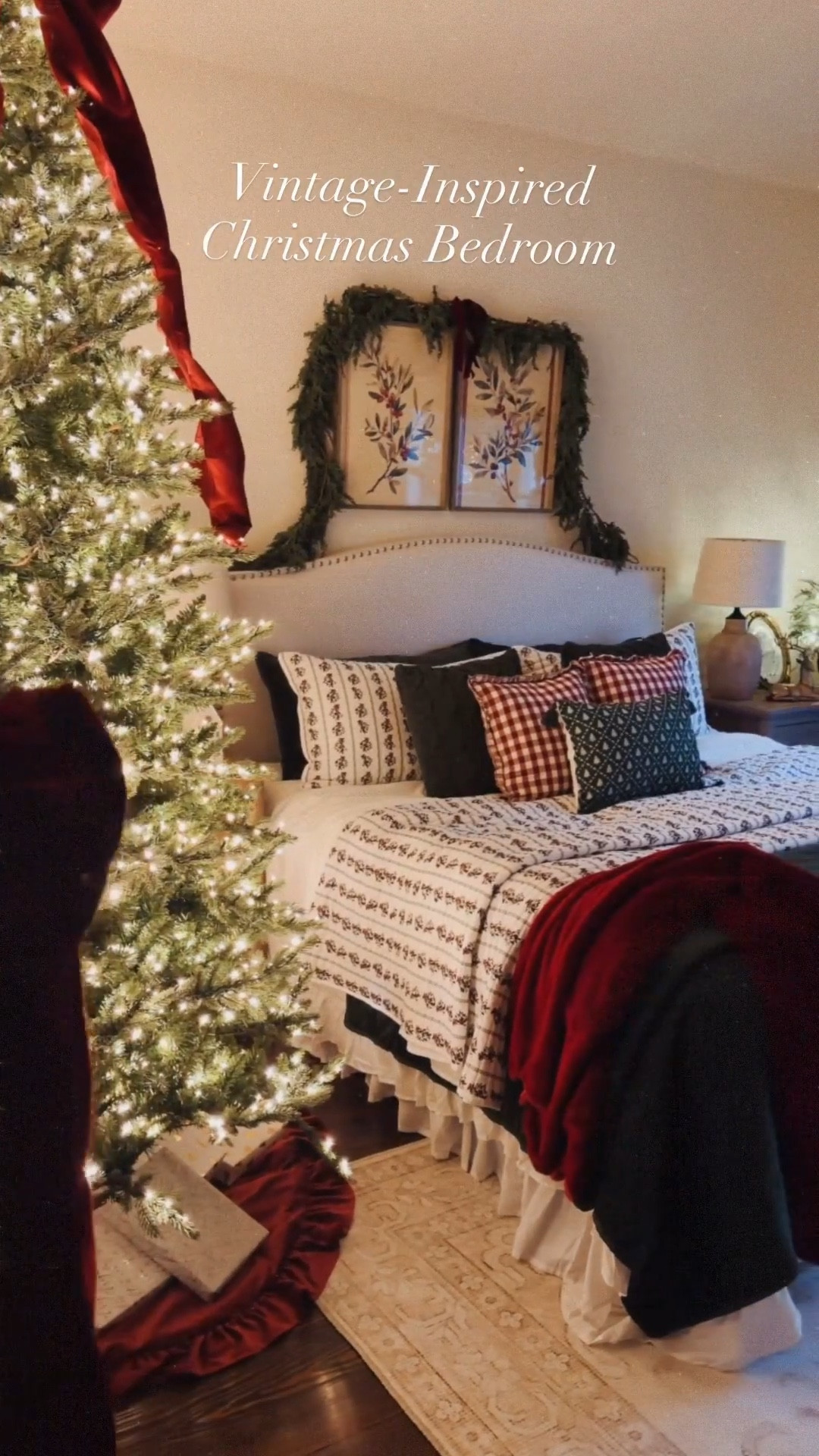 Vintage inspired Christmas bedroom, scroll to shop 

#LTKdayinmylife #LTKGiftGuide #LTKHoliday