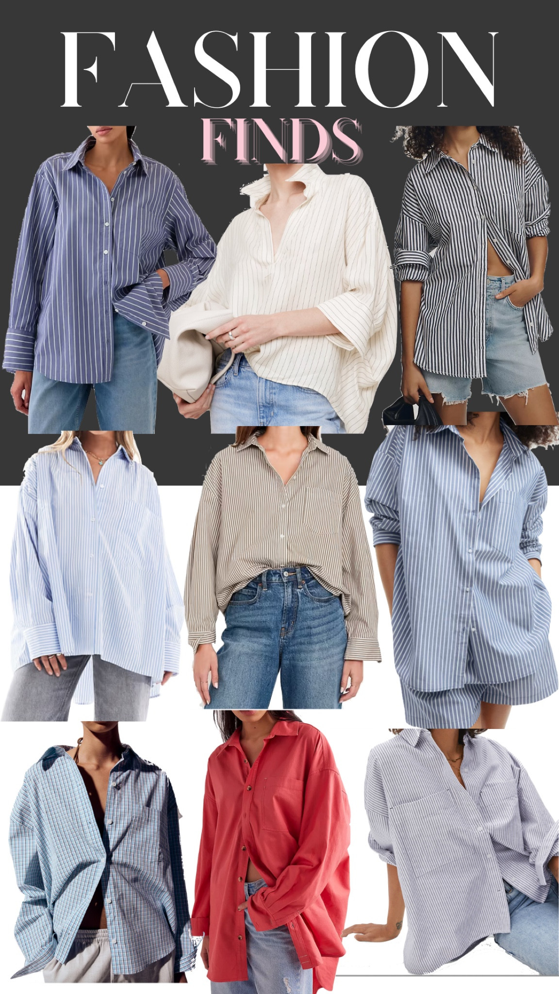 What’s your go-to trick for styling oversized shirts—front tuck, full tuck, or untucked and loose?


#LTKFindsUnder100 #LTKSaleAlert #LTKStyleTip