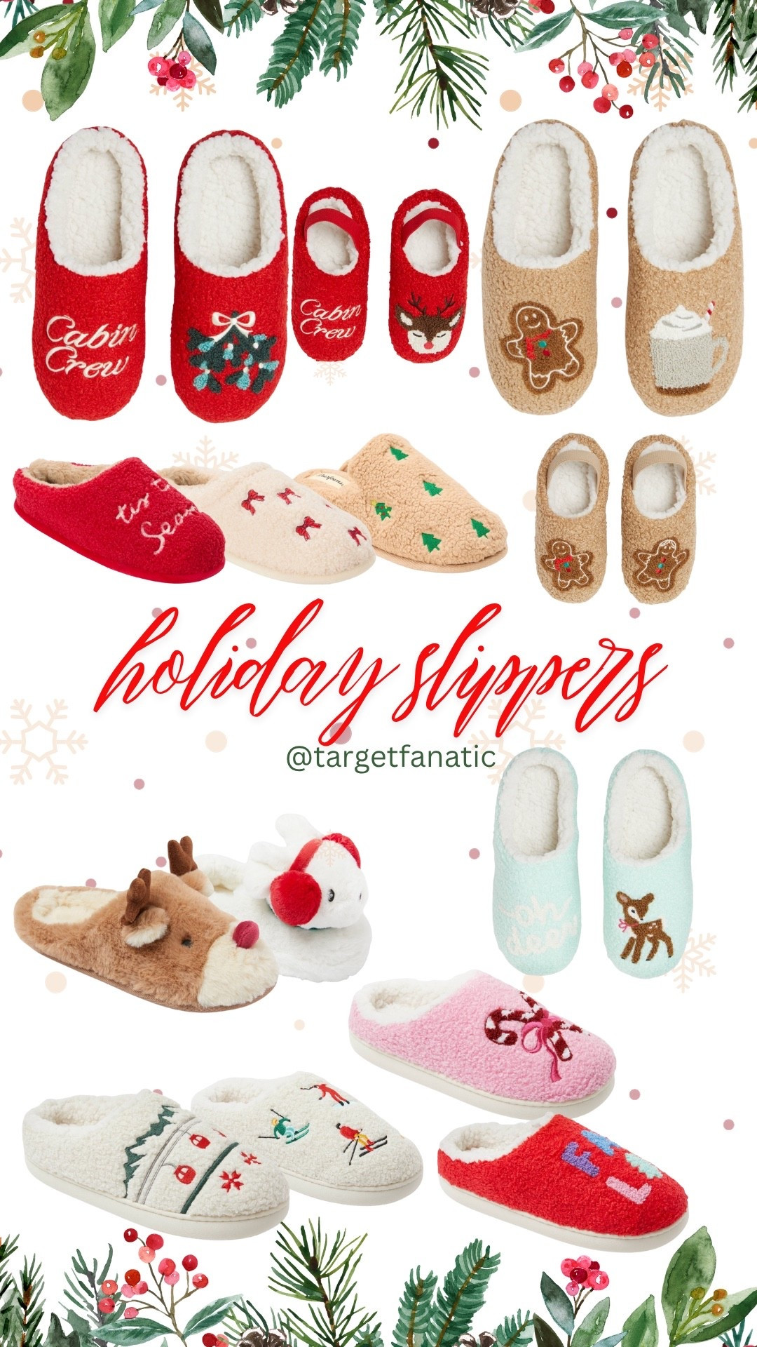 New holiday slippers at Target 🎄🤩 cute style for cozy nights. 

#LTKHoliday #LTKGiftGuide #LTKSeasonal