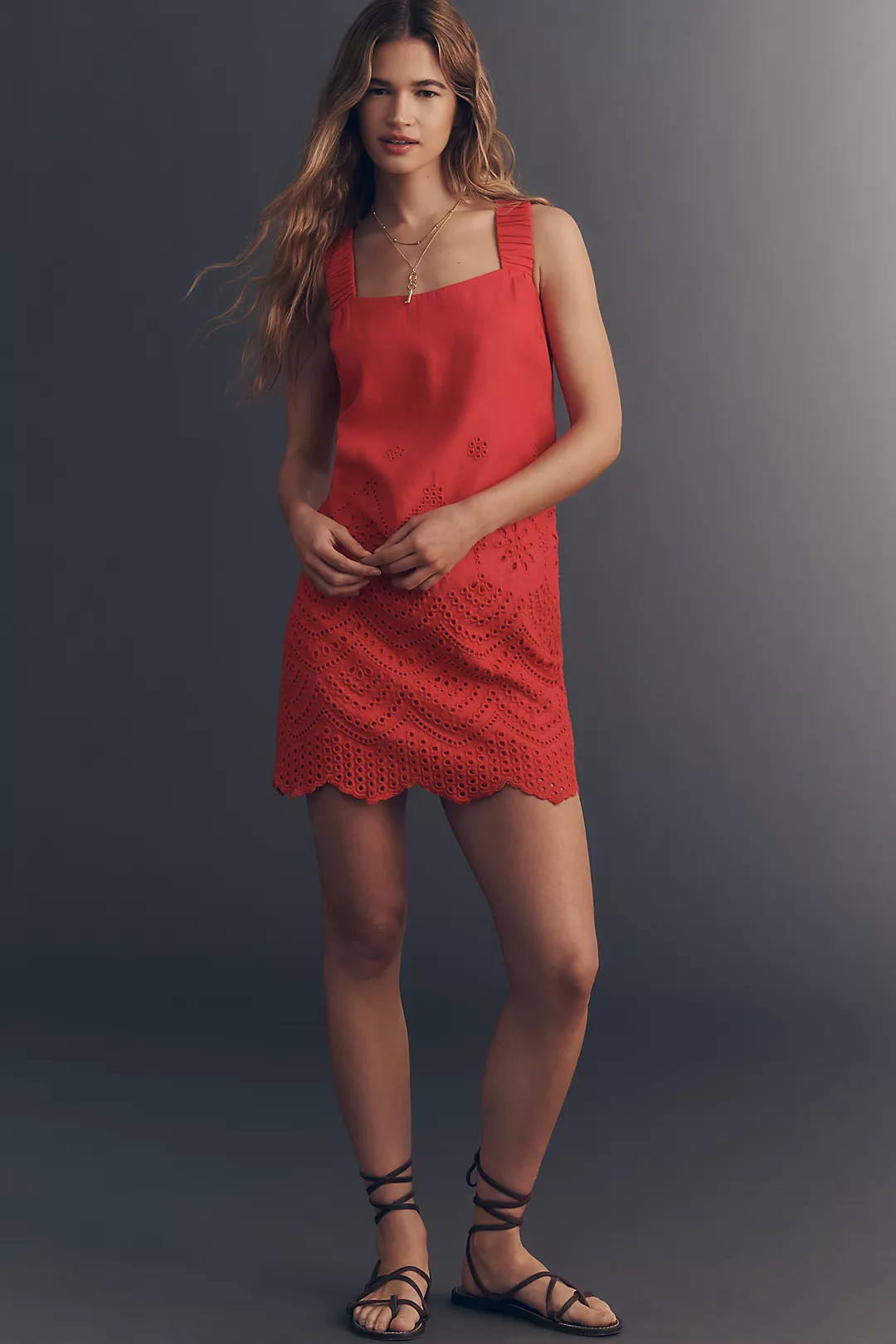 Greylin Kallie Linen Cotton Mini Dress | Anthropologie (US)
