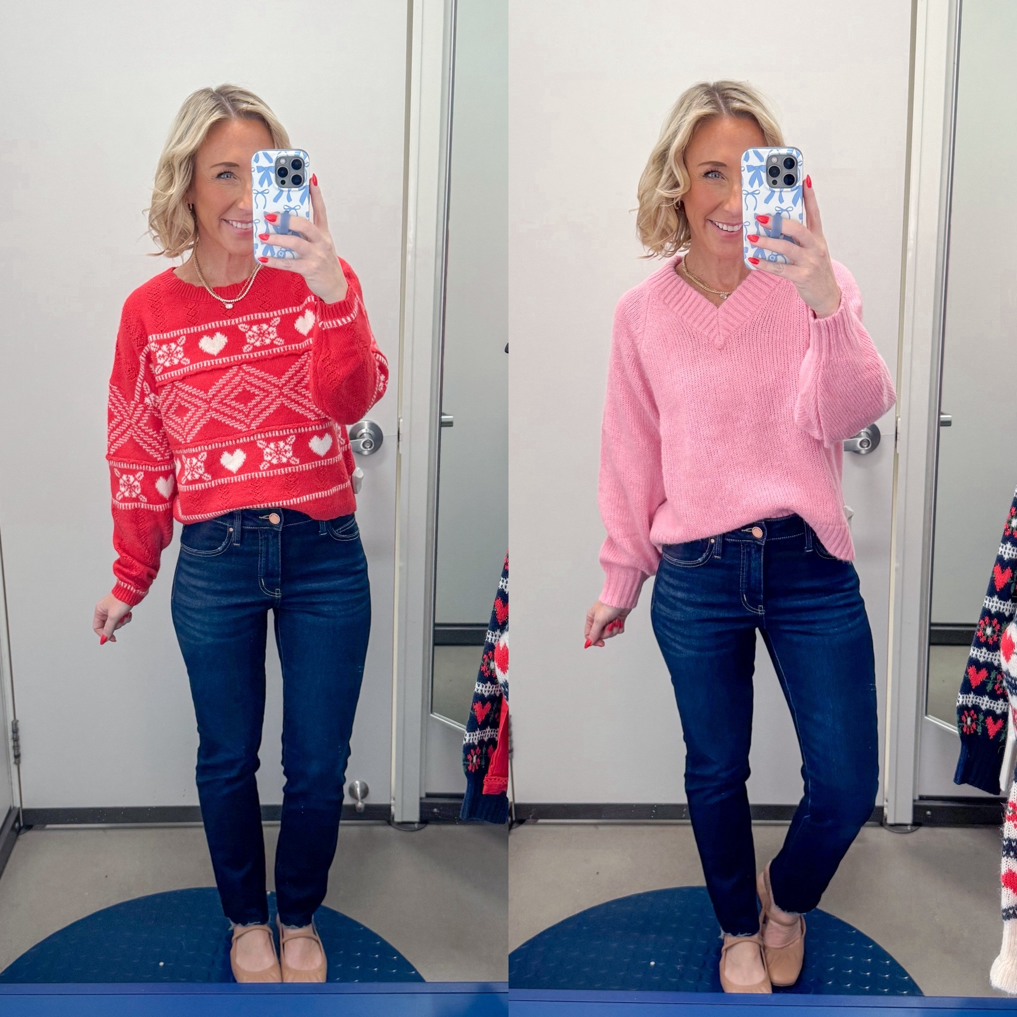 Old Navy - heart sweaters (Everything Extra 15% Off $80+ at Checkout) 

* Dark High Rise Straight Jean - Size 2. 

Red Crew-Neck Heart Sweater - size XS. 
 
Cozy Cropped V-Neck Sweater - size Small. Currently 20% off. 
 

 

#LTKSaleAlert #LTKFindsUnder50 #LTKSeasonal