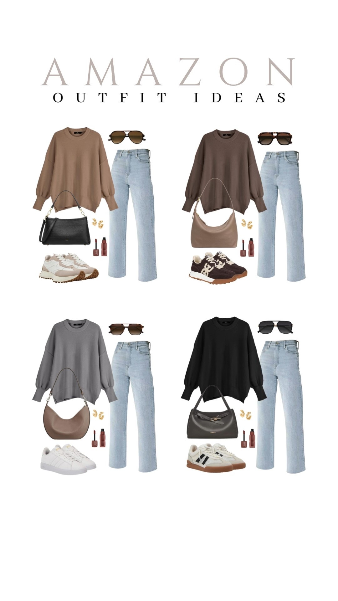 Five simple ways to wear pullovers and jeans for easy everyday outfits!
oversized batwing sweater, steve madden, adidas, beauty finds, affordable fashion, trendy look, viral products, casual outfit idea, fall style, how to style, ways to style, fall look, amazon fashion, affordable style

#LTKU #LTKSeasonal #LTKStyleTip