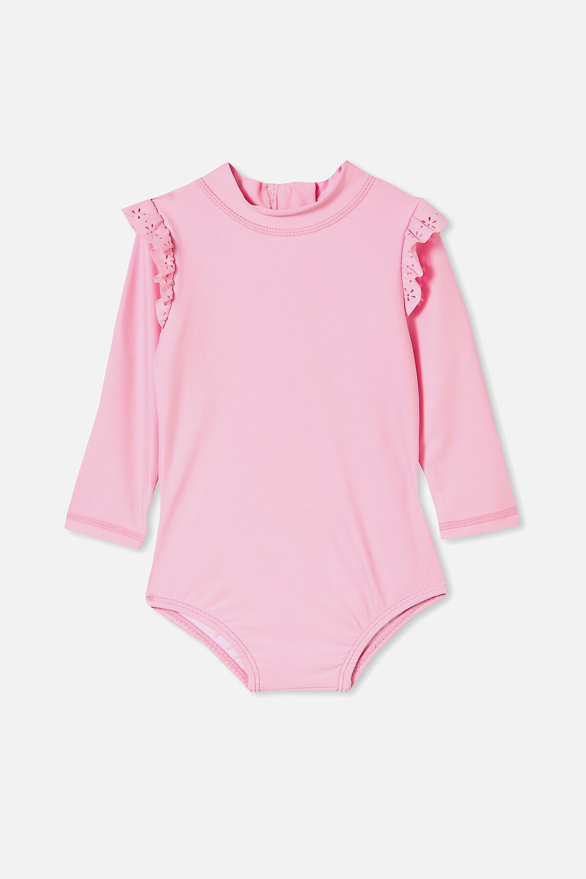 Nicky Long Sleeve Ruffle Trim Swimsuit | Cotton On (ANZ)