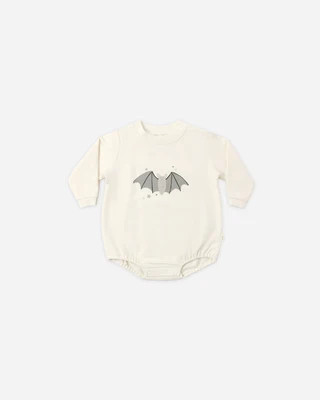 Crewneck Bubble Romper Baby Bat | Rylee + Cru