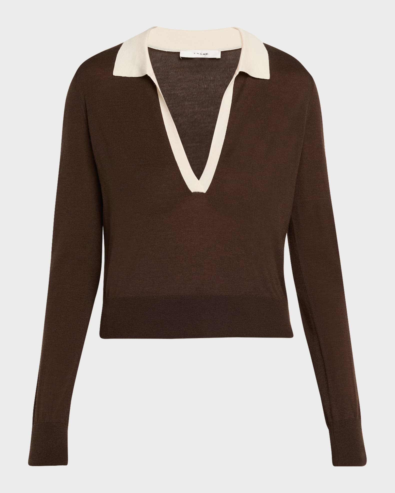 The Two-Tone Polo Sweater | Neiman Marcus