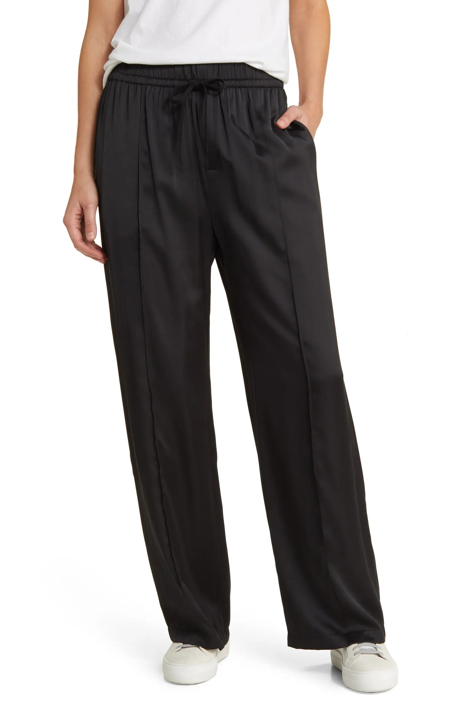 Wide Leg Satin Pants | Nordstrom