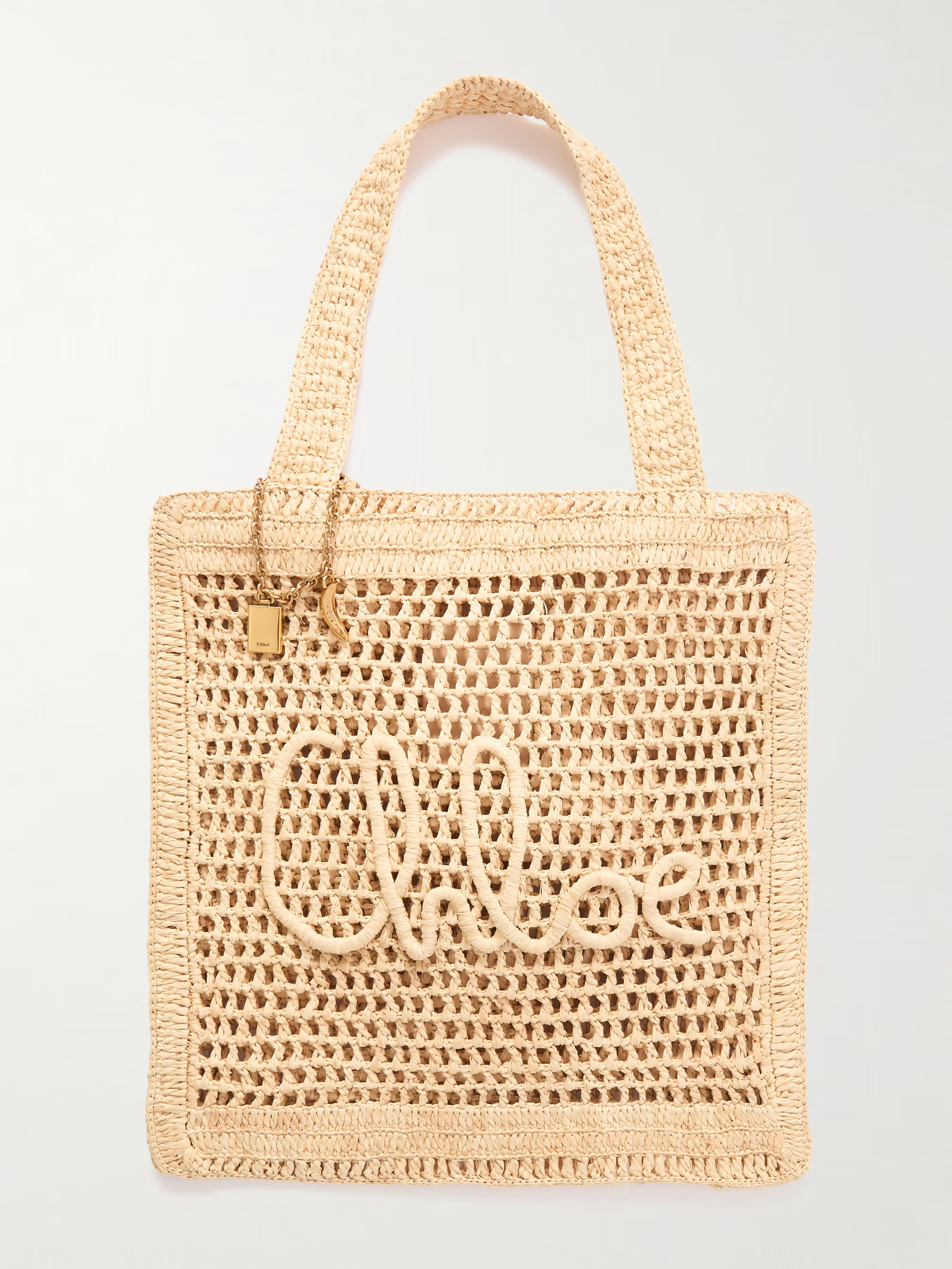 Summer Banana embellished raffia tote | NET-A-PORTER (US)