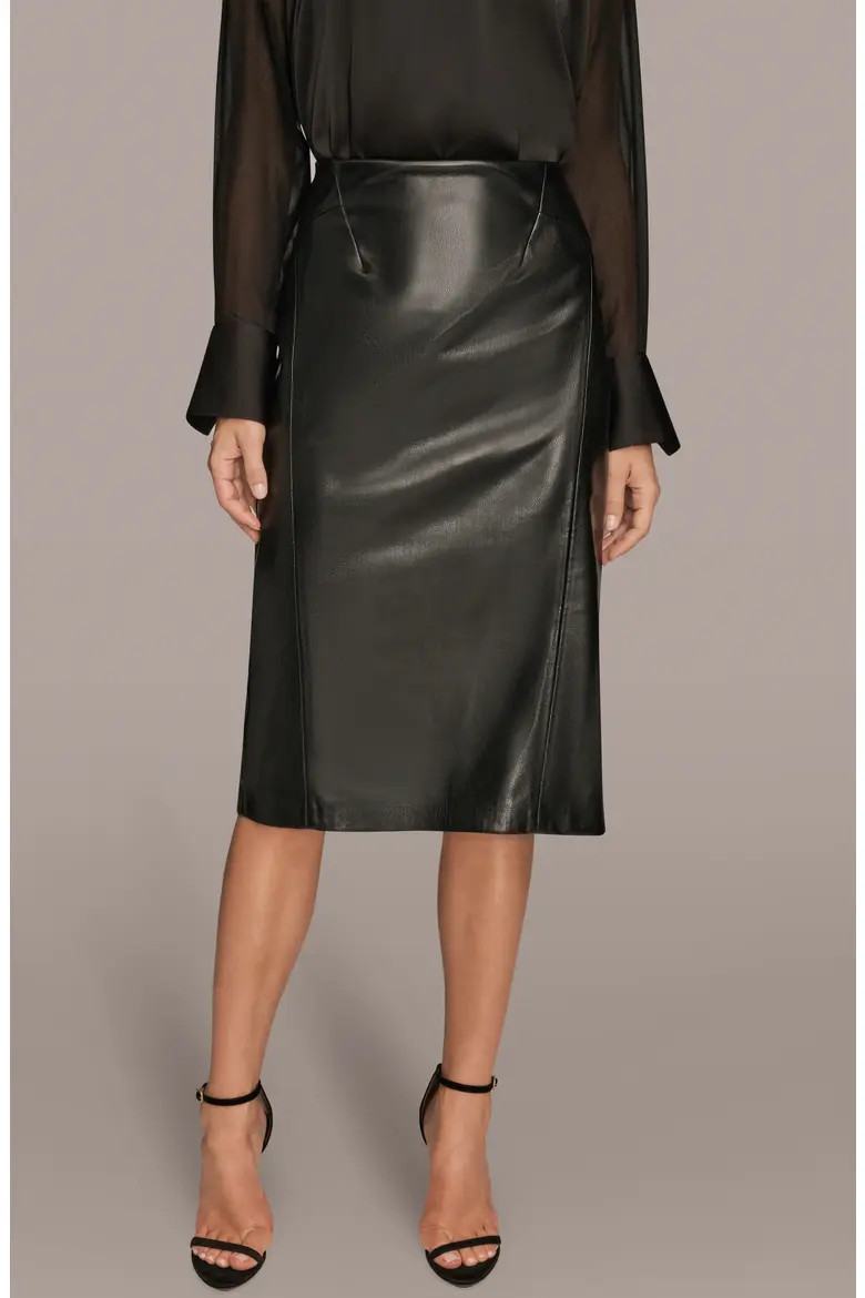 Seam Faux Leather Pencil Skirt (Women) | Nordstrom | Nordstrom