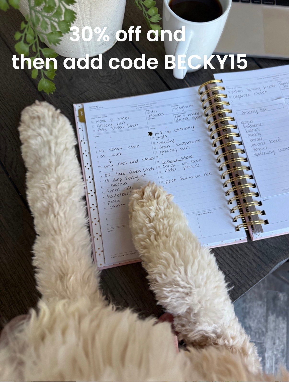 LOVE the daily planner and it’s on sale! Stack my code BECKY15 

#LTKSaleAlert #LTKHome #LTKselfcare