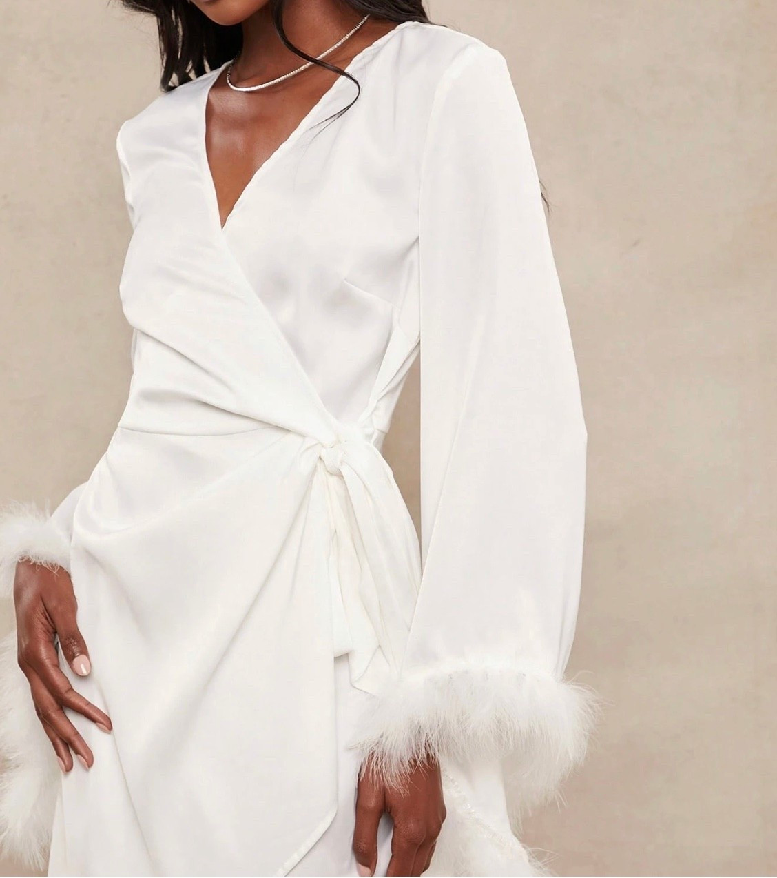 The Wrap Wedding Dress 🤍
Flattering and comfortable.

Wrap wedding dresses are a dream for brides who want flexibility, ease, and comfort without sacrificing style. Because they adjust to your body, wrap dresses are incredibly forgiving and flattering at every stage, making them perfect for brides who want a stress free fit.

This silhouette moves with you, cinches where you want it to, and feels effortless from start to finish. No stiffness, no pressure just a beautiful, confident bridal look.

Perfect for:
• Postpartum brides
• Casual or intimate weddings
• Elopements
• Comfort focused brides
• Brides who want ease and movement

I linked some of my favorite wrap style wedding dresses that feel comfortable, flattering, and beautifully simple for modern brides.

#LTKWedding #LTKBridal #WrapWeddingDress #ComfortBride #PostpartumBride #ElopementBride #CasualWedding #ModernBride #WeddingDressInspo #BrideToBe #WeddingShopping #LTKFinds

#LTKootd #LTKSeasonal #LTKWedding