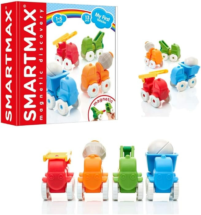 SmartMax My First Vehicles Magnetic Building Set STEM Learning Toy Ages 1-5 | Amazon (US)