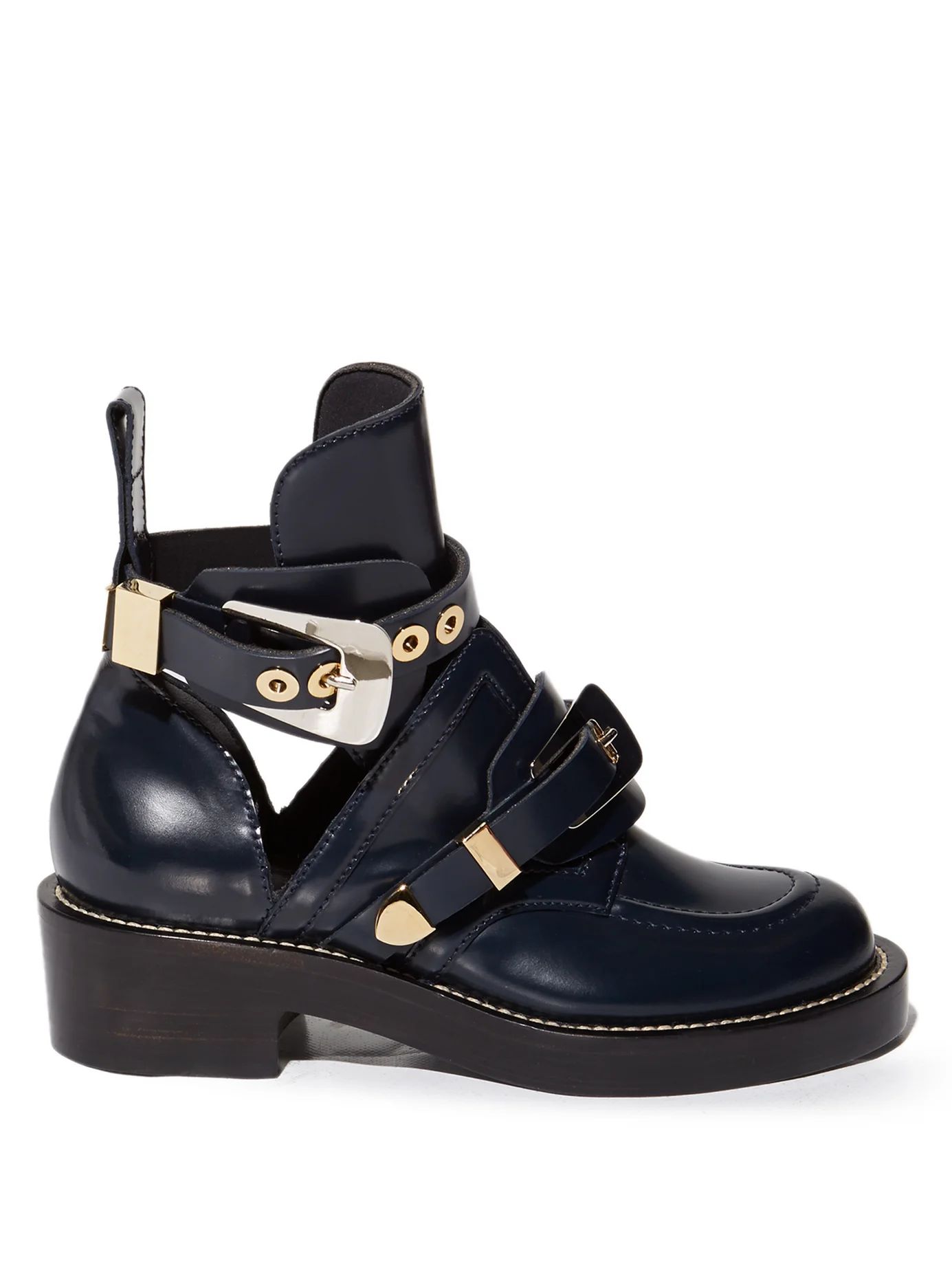 Ceinture cut-out leather ankle boots | Matches (US)