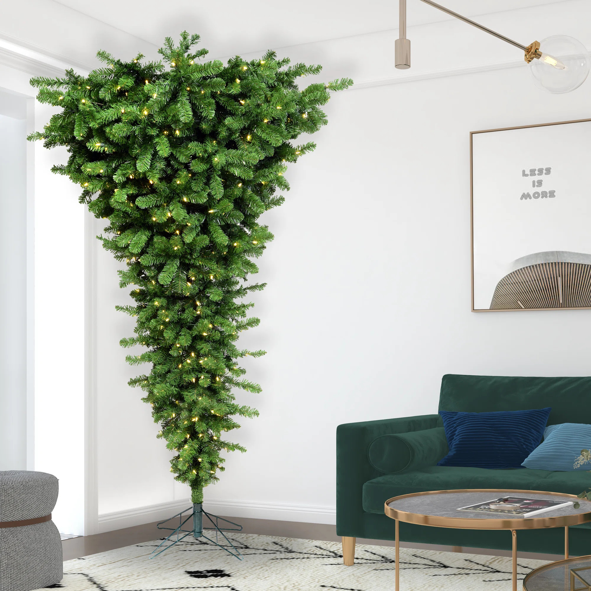 American Upside Down Artificial Unique Tree | Wayfair North America