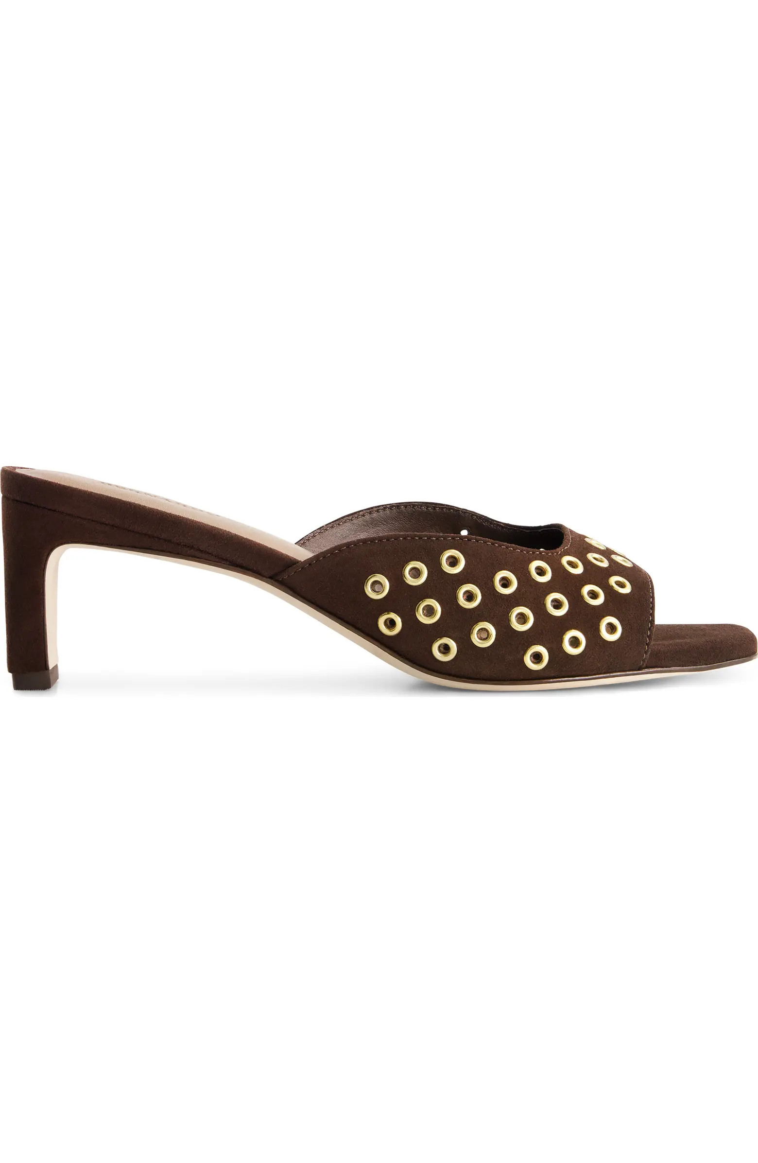 Bernardo Footwear Cenza Grommet Kitten Heel Mule | Nordstrom | Nordstrom