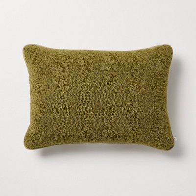 14"x20" Tufted Lumbar Toss Pillow Green - Hearth & Hand™ with Magnolia | Target