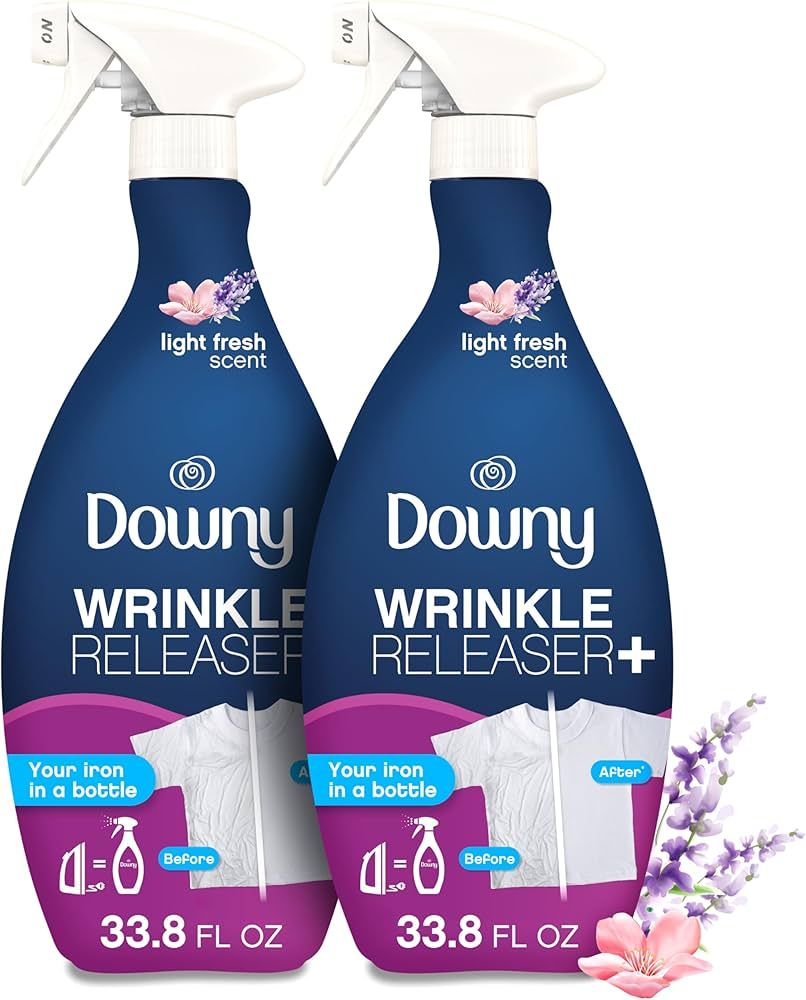 Downy Wrinkle Releaser Spray, All In One Formula, Iron in a Bottle, Removes Wrinkles, Static and ... | Amazon (US)