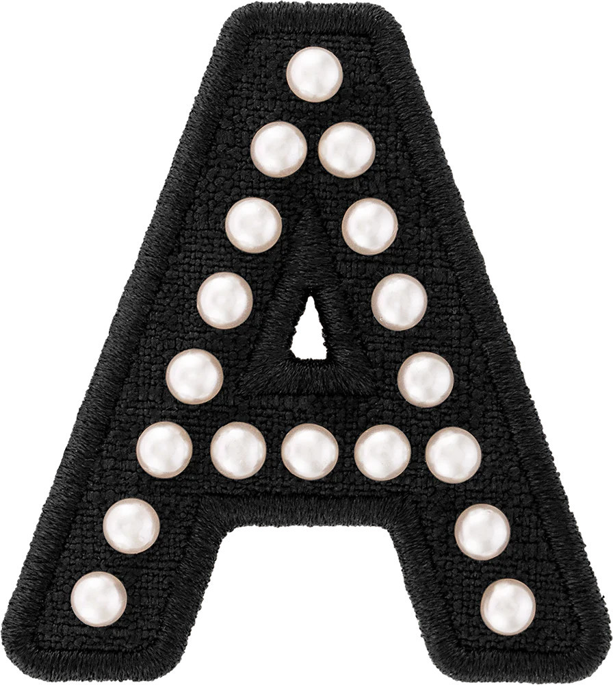 Black Pearl Letter Patch | Stoney Clover Lane