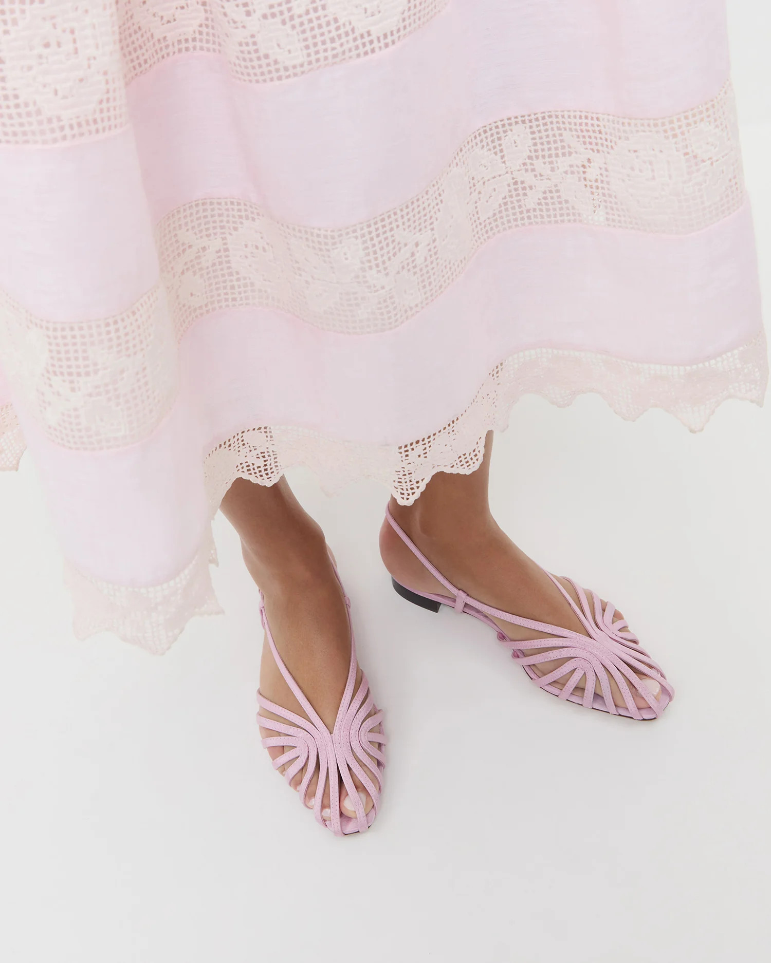 Devon Pink Moir\u00e9 Slingback Sandal | Loeffler Randall