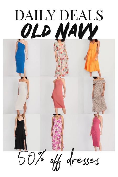 50% off dresses at Old Navy today only 
Midi and maxi length linked here 

#LTKstyletip #LTKsalealert #LTKunder50