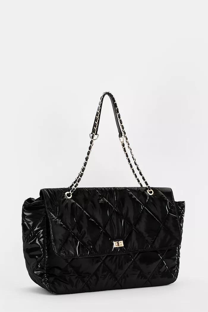 Extra Large Quilted Tote Bag | boohoo (US & Canada)