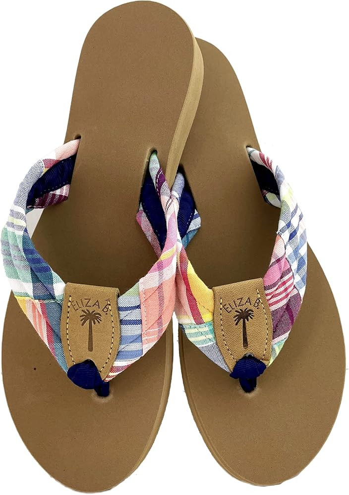 Eliza B. Surfside Madras Sandal on Almond Sole | Amazon (US)