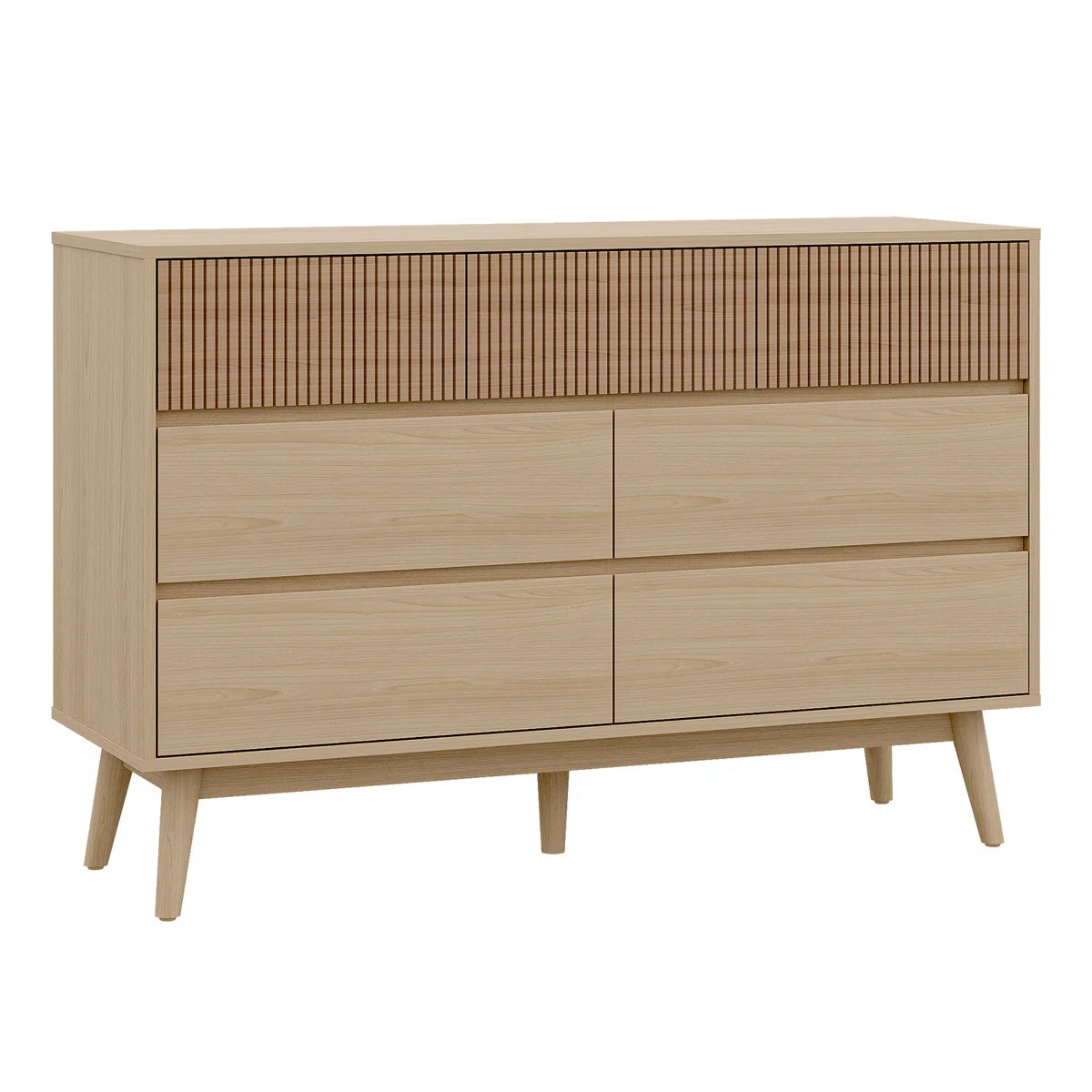 Natural Wood Color 7-Drawer Dresser for Bedroom, Chest of Drawers with Storage, Wooden TV Stand f... | Wayfair North America