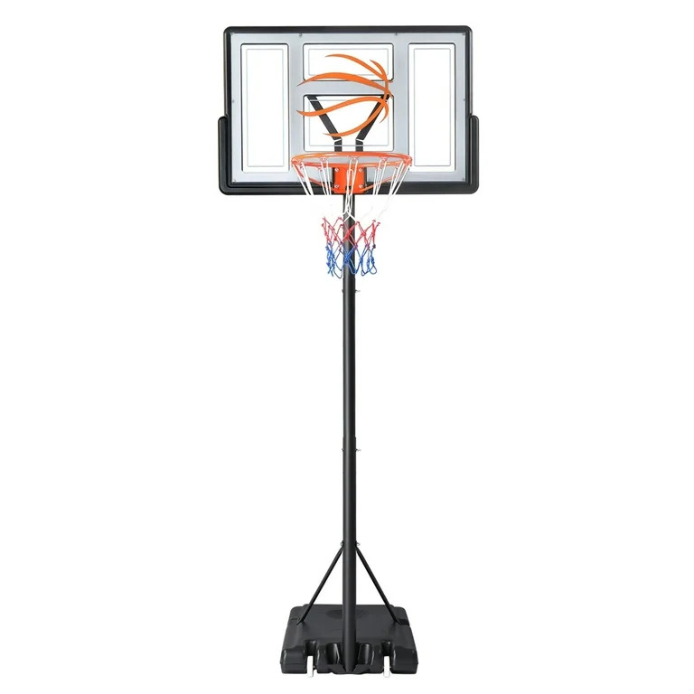 Ktaxon 44inch Portable Basketball Hoop Outdoor, Basketball Goal System 4.4-10ft Height Adjustable... | Walmart (US)