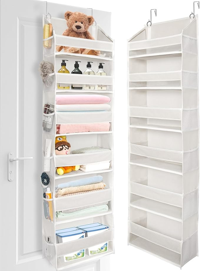 ULG Over The Door Organizer with 6 Large Pockets 12 Side Pockets, 50lbs Weight Capacity Door Hang... | Amazon (US)