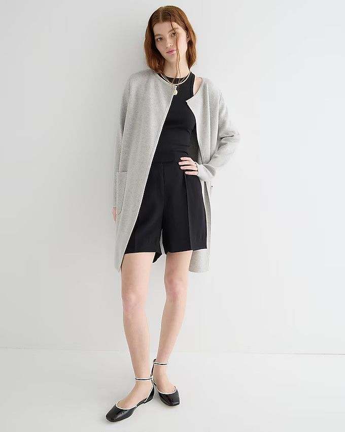 Juliette collarless sweater-blazer | J. Crew US