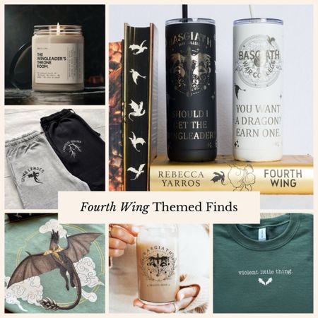 Immerse yourself in the captivating world of the Fourth Wing series by Rebecca Yarros with this curated selection of themed merchandise from Etsy! ✨ Explore a range of treasures, including expressive graphic tees, elegant home decor, captivating wall art, intricate bookmarks, and more. Indulge in the magic of the series with these unique finds crafted for devoted fans. 📚✨

#LTKfitness #LTKhome #LTKstyletip