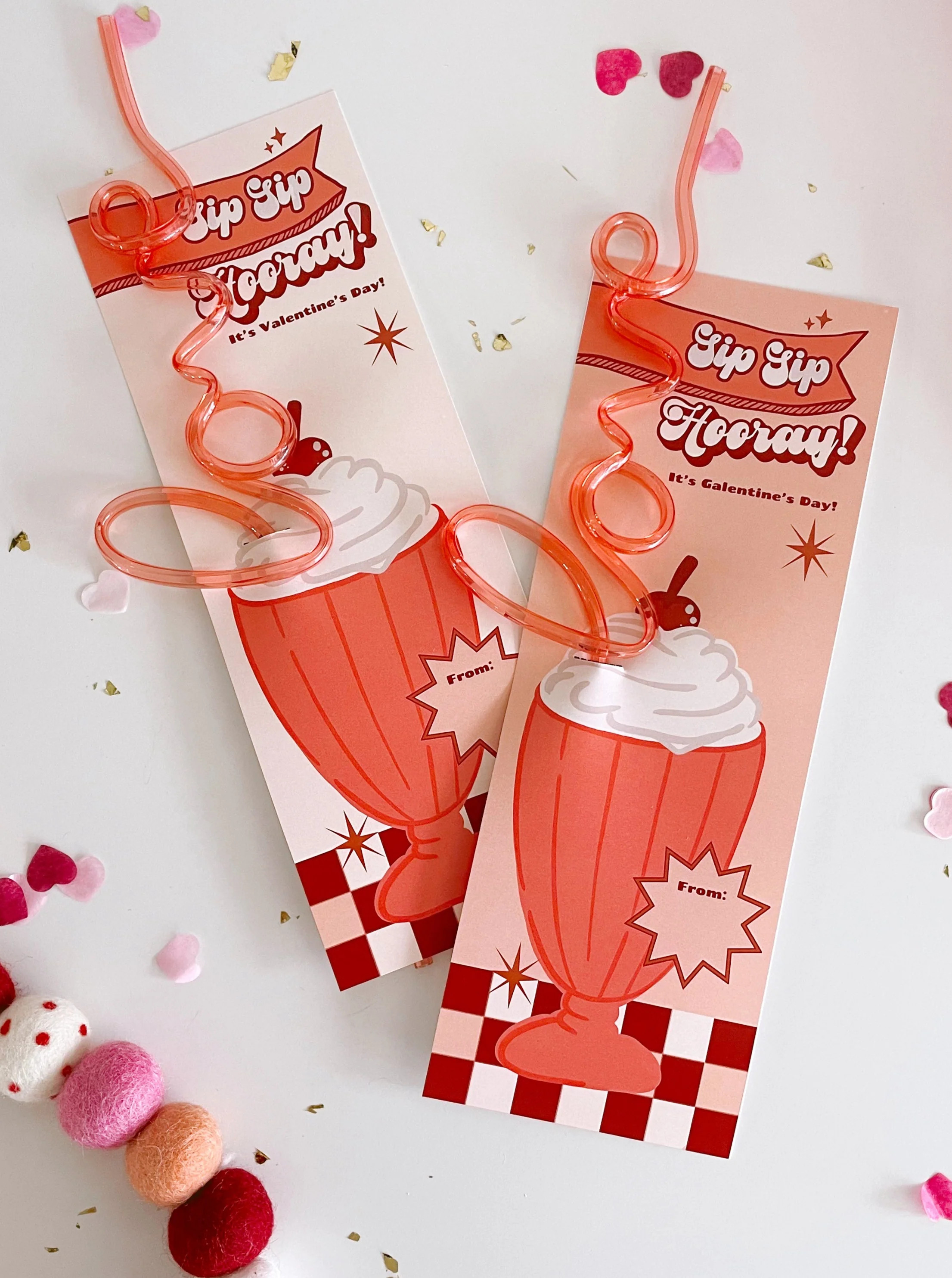 50's Diner Valentine Collection | Printable Valentines | The Letter Vee