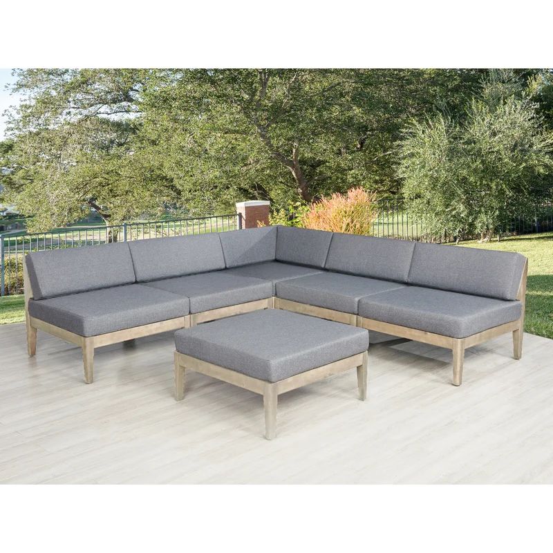 Jurgen 5 Piece Sectional Seating Group with Cushions | Wayfair North America