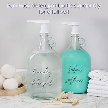 Amazon.com: Darware Laundry Pump Soap Dispenser: Liquid Detergent Gallon Glass Pump Bottle : Indu... | Amazon (US)