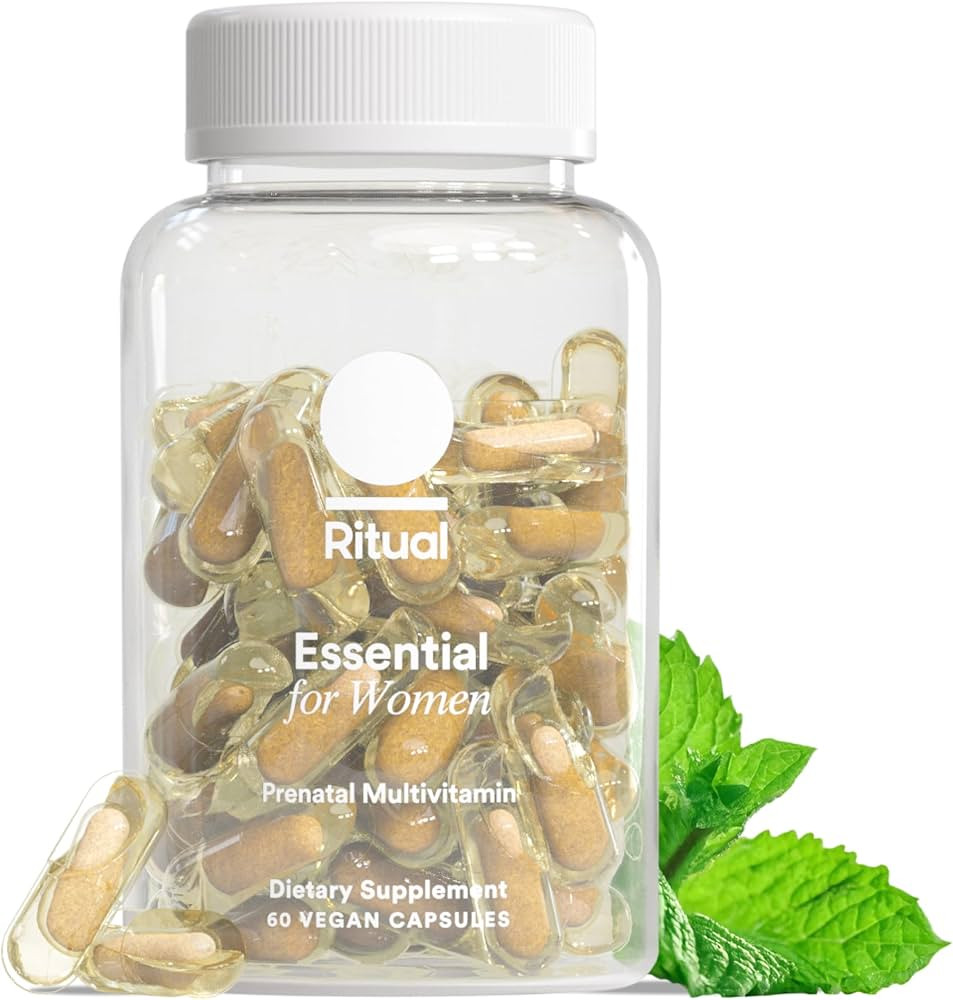 Ritual Prenatal Vitamins for Women Folate & Choline for Neural Tube Support, Omega-3 DHA for Feta... | Amazon (US)